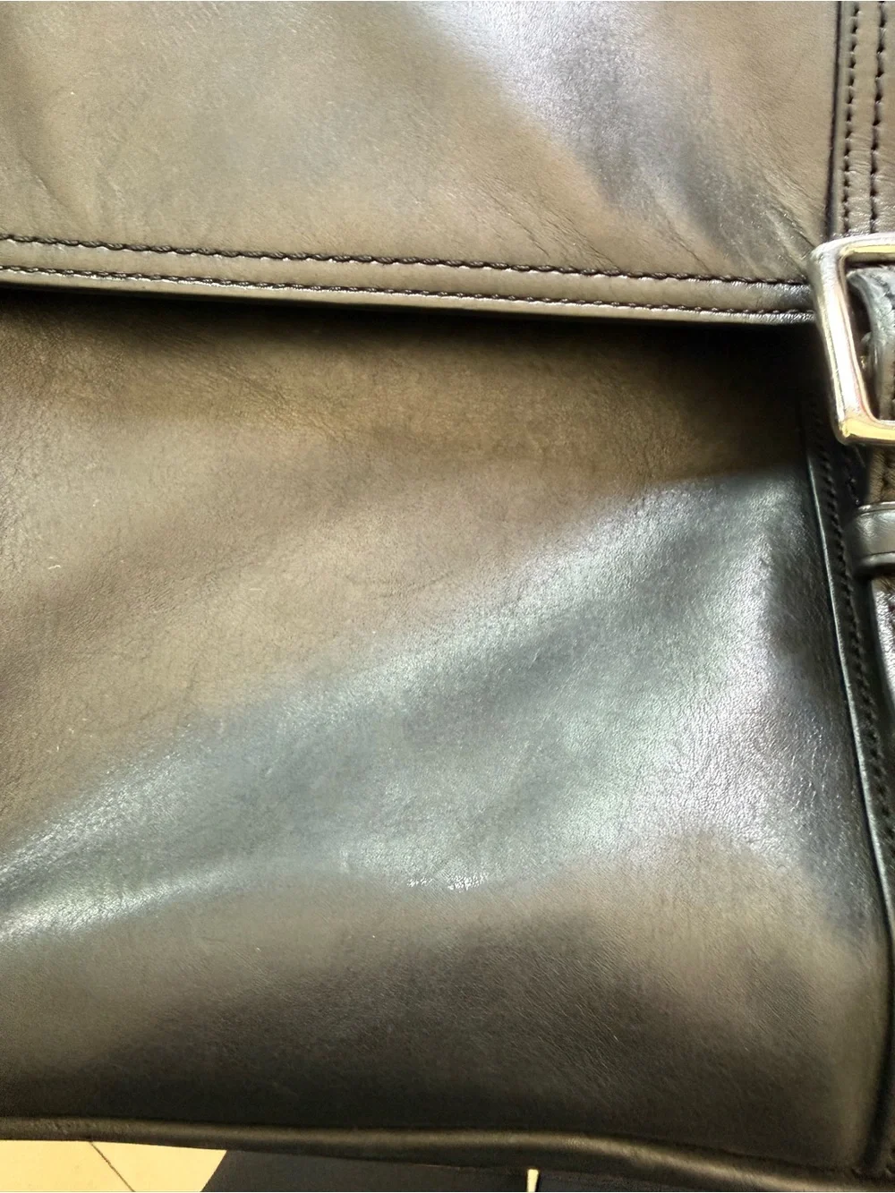 Coach Vintage Y2K Black Leather Thompson Briefcase Messenger Bag - Style F70096